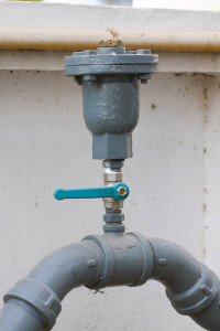 Water valve set in the building, Control water flow by valve,